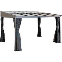 Rowlinsons Sojag Pompano Patio Cover 3m x 3.7m - L296 x W366.5 x H240.03 cm in Grey
