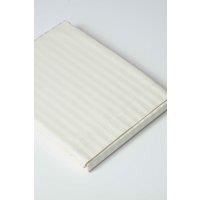 Belledorm Hotel Suite Satin Stripe 540 Thread Count Flat Sheet in Ivory | Size: Single