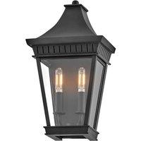 Netlighting Hinkley Chapel Hill Outdoor Wall Lantern Museum Black IP44 2x E14