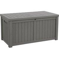 Centurion Supports TUNGSTEN 450 Litre Waterproof Extra Large Lockable Garden Storage Box in Grey