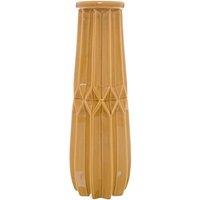 Love Lace Seville Collection Tall Ochre Vase in Brown
