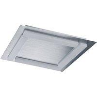 Netlighting Verona Square Ceiling Aluminium 20W LED 1800lm Frosted Acrylic 4 Light in Grey