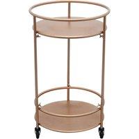 Monstershop Rose Gold Drinks Trolley Bar Cart - Small