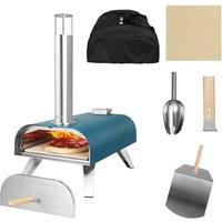 George Foreman Pizza Oven 12 Inch Wood Pellet with Paddle & Carry Bag GFWPPO1 in Teal