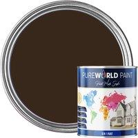Pureworld Multi Surface Indoor & Outdoor All-In-One Paint - 10L - Matt in Dark Brown