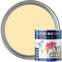 Pureworld Multi Surface Indoor & Outdoor All-In-One Paint - 20L - Matt in Mild Yellow