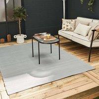THE RUGS Reversible Weatherproof Outdoor Grey Rug Solid Urban 1000 | Size: 240 cm x 340 cm