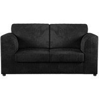 SOFASELECTION UK Jumbo Cord High Back 2 Seater Sofa in Black | Size: 2 Pack