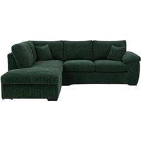 SOFASELECTION UK Amalfi Left Hand 4 Seater Corner Sofa in Green | Size: 5 Pack