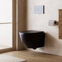 Banyetti Scene Rimless Wall Hung Toilet - Matt Black