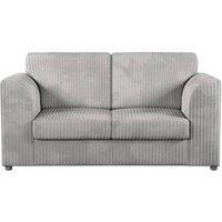 Bliss Furniture Jumbo Cord High Back 2 Seater Sofa Modern Style in Silver | Size: 2 Pack