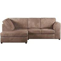 Bliss Furniture Jumbo Cord High Back Left Hand 4 Seater Corner Sofa in Beige | Size: 4 Pack