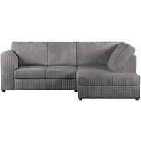 Bliss Furniture Jumbo Cord High Back Right Hand 4 Seater Corner Sofa in Grey | Size: 4 Pack