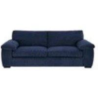Bliss Furniture Amalfi 3 Seater Sofa in Blue Fabric with Foam Seating | Size: 3 Pack