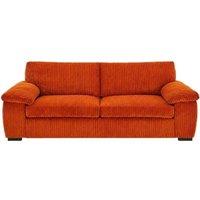 Bliss Furniture Amalfi 3 Seater Sofa in Orange Fabric with Foam Seating | Size: 3 Pack