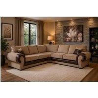 SOFA SCENE LTD Tango King-size Corner Sofa Suite Set BROWN/MOCHA Jumbo Cord in Brown