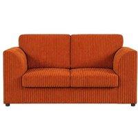 SOFASELECTION UK Jumbo Cord High Back 2 Seater Sofa in Orange | Size: 2 Pack