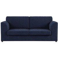 SOFASELECTION UK Jumbo Cord High Back 3 Seater Sofa Luxury in Blue | Size: 3 Pack