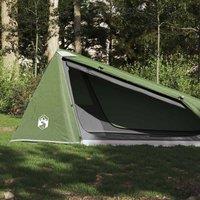 Berkfield Home Camping Tent Tunnel 1-Person Green Waterproof