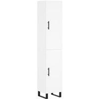 Berkfield Home Highboard White 34.5x34x180 cm Engineered Wood