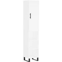 Berkfield Home Highboard White 34.5x34x180 cm Engineered Wood