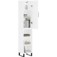 Berkfield Home Highboard White 34.5x34x180 cm Engineered Wood