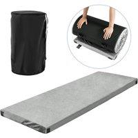 Costway Folding Camping Memory Foam Mattress 6.5cm Thick Waterproof Roll up Sleeping Pad in Grey