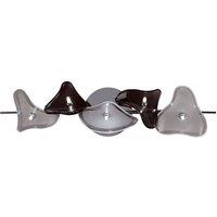 Netlighting Otto Ceiling Wall Chrome Black Glass 5 Light G4 CFL Compatible NOT LED in Grey