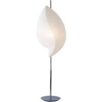 Netlighting Natura Floor Lamp Chrome 2 Light E27 Indoor White in Grey
