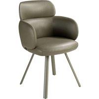 Angel Cerda Swivel Dining Chair in Leatherette in Green