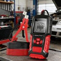 Ventryn 12V 24V Car Battery Tester LCD Load Analyzer Diagnostic Tool in Red