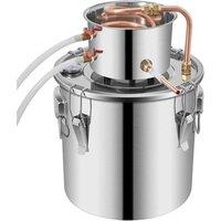 Nordara 8.5 UK Gal Stainless Steel Moonshine Still Home Wine Distiller in Silver | Size: 120 cm x 70 cm