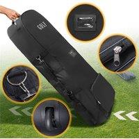 Nordara Black Heavy Duty Padded Golf Travel Bag With Wheels Storage Cover