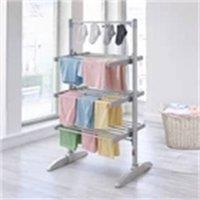 Nordara Electric Heated Clothes Drying Rack in Silver | Size: 100 cm