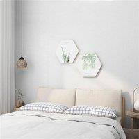 VOGREX 10M Self Adhesive Thermal Insulation Wallpaper Linen Wall Sticker in White