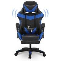 Nordara Gaming Chair PU Leather Sport Racing Lumbar Headrest in Black | Size: 100 cm x 60 cm