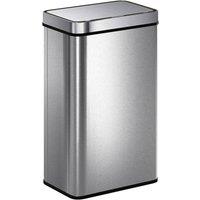 KORVIXA 60 L Kitchen Bin with Fingerprint in Silver | Size: 0.6m2
