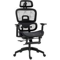 KORVIXA Ergonomic Office Chair Swivel Computer Chair in Black | Size: 0.6m2