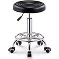 Nordara Black without Back-Breakfast Swivel Chairs with Gas Lift | Size: 100 cm