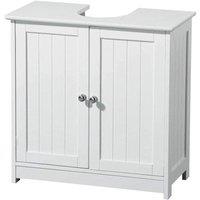 Nordara Under Sink Cabinet Bathroom Basin Unit Cupboard White | Size: W600mm x H600mm