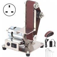 Nordara 775 Mini Electric Belt Sander Grinder DIY Polishing Grinding Set in Silver