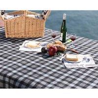 Nordara Picnic Blanket Waterproof Luxury Outdoor Beach Mat Park Travel Rug in Black
