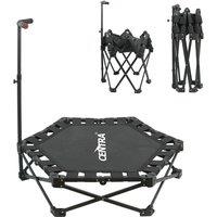 Centra 42 inch Trampoline Handrail Rebounder Folding Fitness Exercise Home in Black