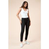 Dorothy Perkins Women's Petite Comfort Stretch Skinny Jeans in Black | Size: 18