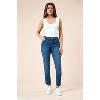 Dorothy Perkins Women's Petite Comfort Stretch Skinny Jeans in Mid Wash | Size: 10