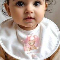 Aye Do Gifts Women's Personalised Baby Baby Outfit: Bib in White