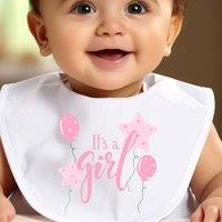 Aye Do Gifts Women's It's A Pink Baby Outfit: Bib in White