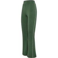 Long Tall Sally Women's Tall Striped Flare Leggings in Green | Size: 22XL