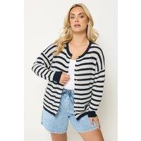 Yours Women's Stripe Knitted Cardigan | Size: 26-28