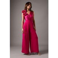 Coast Women's Corsage Cowl Back Jumpsuit in Pink | Size: 8